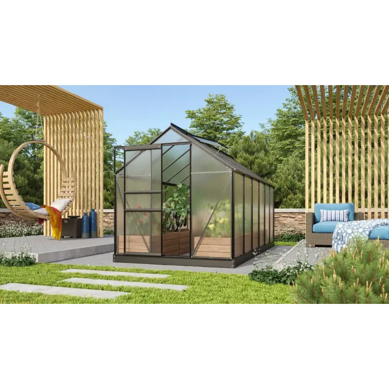 Vitavia Venus 7500 Drivhus i Sort - 4mm Poly