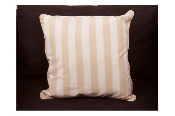 Aston Pyntepude Beige-hvid Stribet