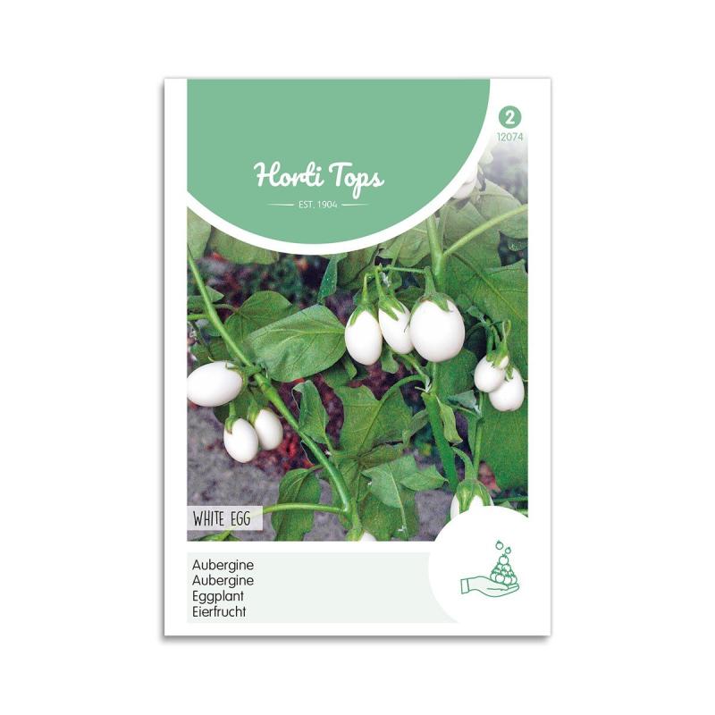 Aubergine Frø  Quot White Eggs Quot  Horti Tops