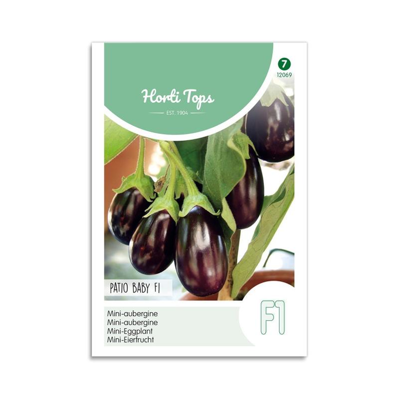 Aubergine Mini Frø  Quot Ophelia F1 Quot  Horti Tops
