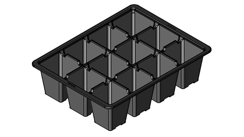 Bakke   Pvc Med 12 Celler Til Forspiring   Stk