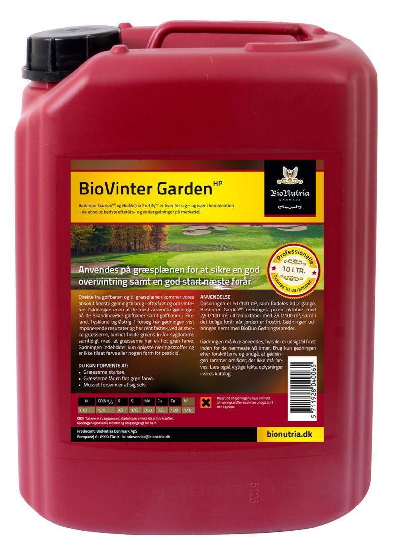 Bionutria Biovinter Plænegødning 10 Liter - Efterårsfordel