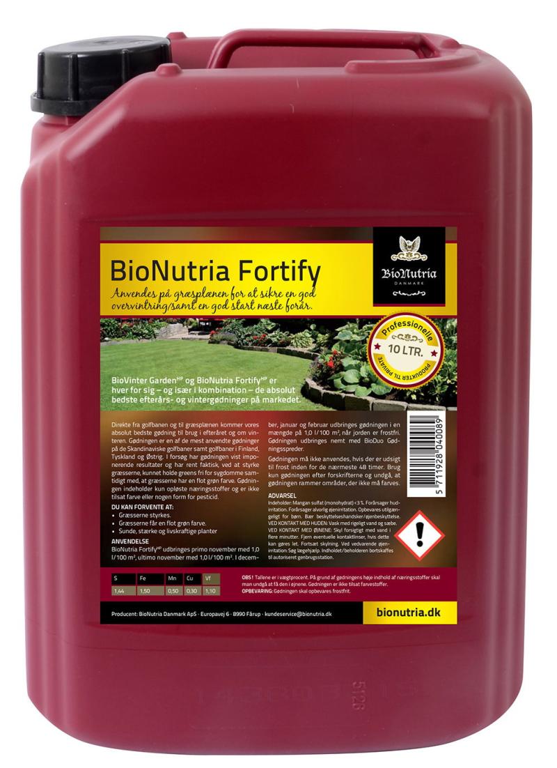 Bionutria Fortify Plænegødning 10 Liter - Efterårsvenlig!