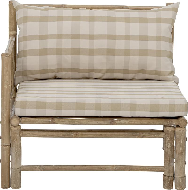 Udendørs Loungesofa Bloomingville Korfu Venstre Hjørnesofa Bambus Natur H70xb76xl77