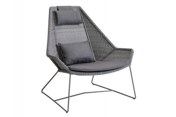 Cane-line Hynde Til Breeze Highback Stol Grey Natté