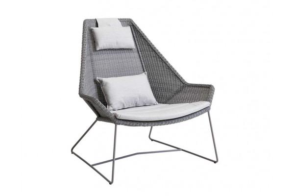 Cane-line Hynde Til Breeze Highback Stol Light Grey Natté