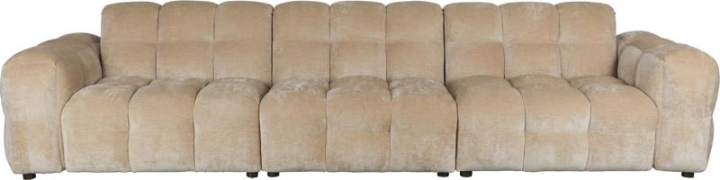 Stilfuld 4-personers sofa i stenlysgrå fra Dutchbone