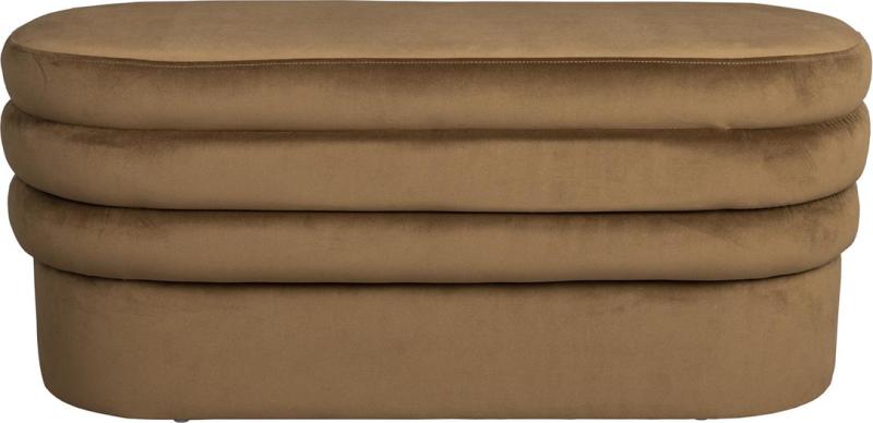 Kompakt Spisebænk i Brungrå Polyester fra Dutchbone