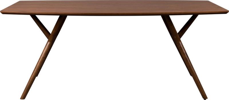 Spisebord Dutchbone Malaya 180x90    Bordplade   Valnødfiner  Gummitræsbase  Mid-century Moderne
