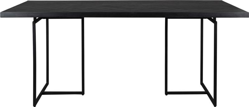Spisebord Dutchbone Class 220x90 cm - Sort Akaciefinér