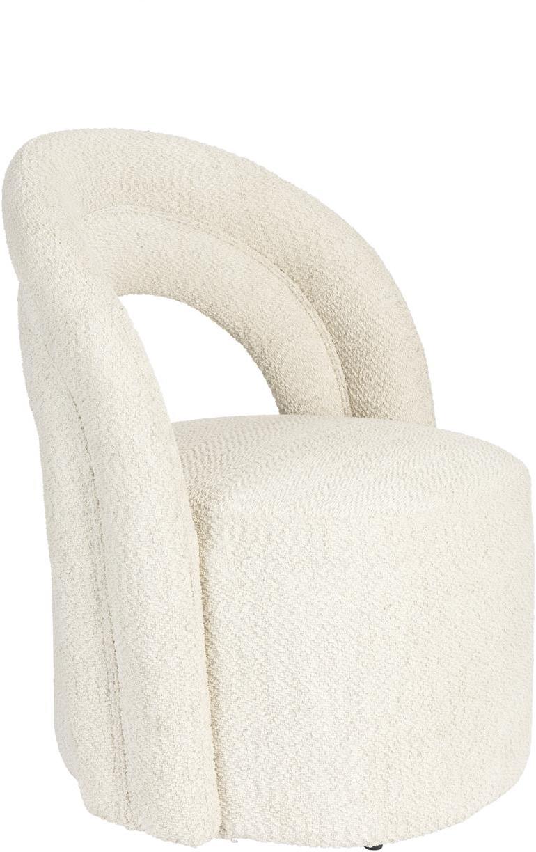 Drejelig Loungestol i Perlemorsbeige fra Dutchbone