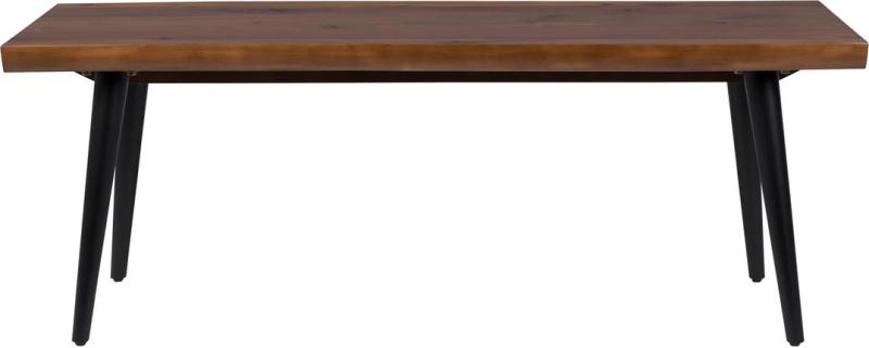 Entrébænk Dutchbone Alagon   Kaffe-brun Mdf Med Sorte Stålben  120ã 40ã 45