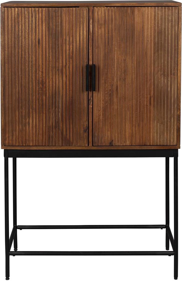 Højskab i mangotræ fra Dutchbone - Retro elegance