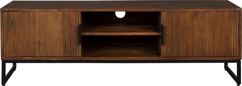 TV-bord i mangotræ fra Dutchbone - Mørkebrun elegance