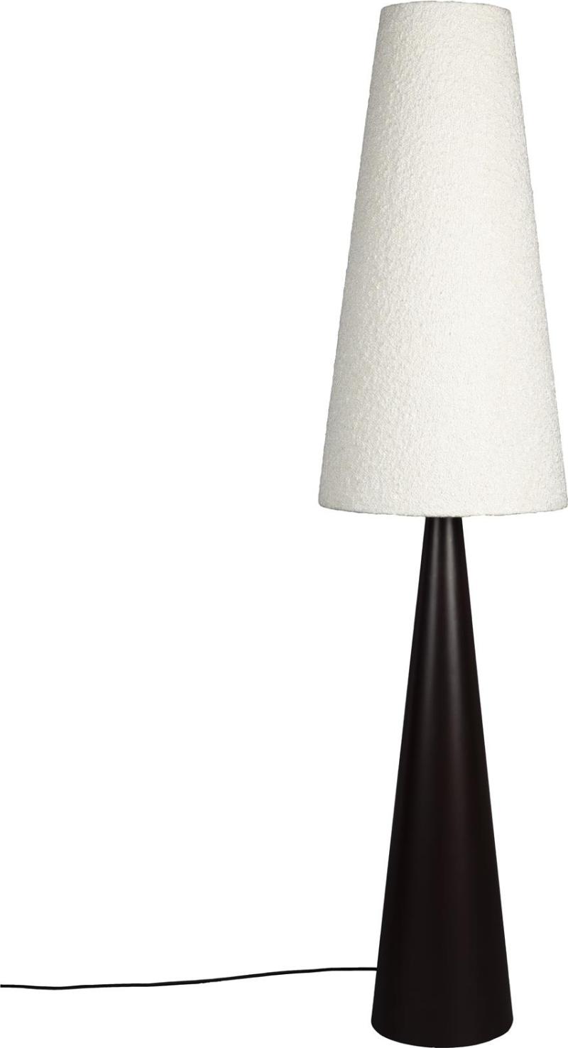 Indendørs Gulvlampe Dutchbone Miki Jern Offwhite Bouclé-skærm H166   ø41