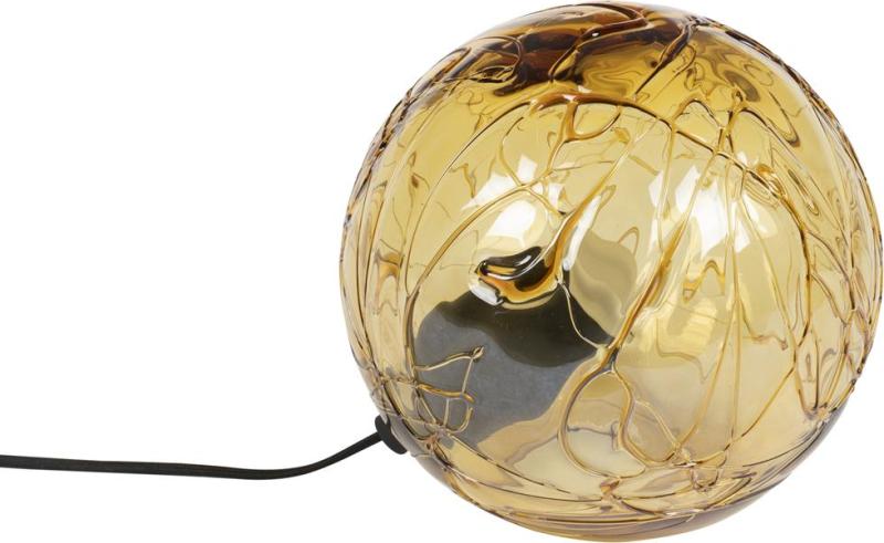 Bordlampe Dutchbone Lune - Dæmpbar Glaslampe i Gylden Finish