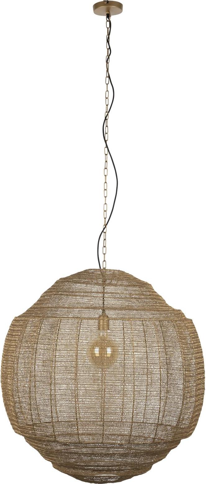 Pendellampe Meezan fra Dutchbone - Brungrå Vintage Ø70 cm