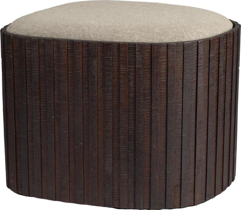 Opbevaringsboks Bænk i Genanvendt Teak - Antracit Design