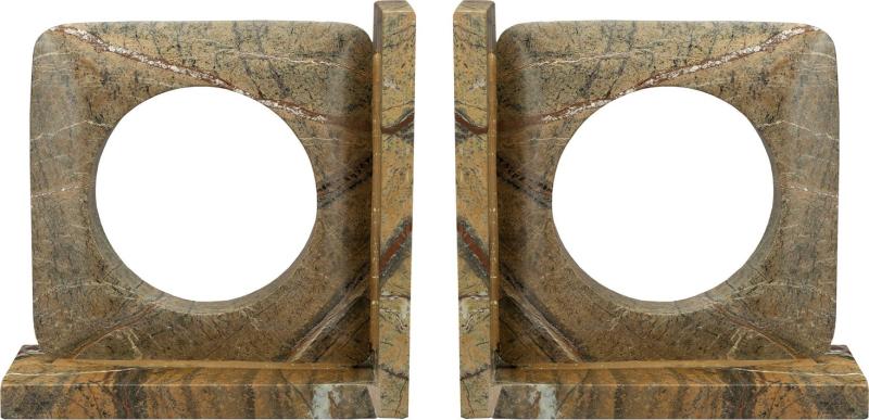 Bogreol i Brungrå Marmor fra Dutchbone - Elegance til Hjemmet