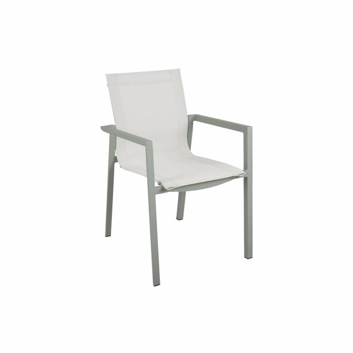 Delia Stabelstol Dusty Green Havestole Brafab Enggården Havemøbler