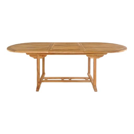 Rønne Teaktræ Havebord med Butterfly-udtræk 240 cm
