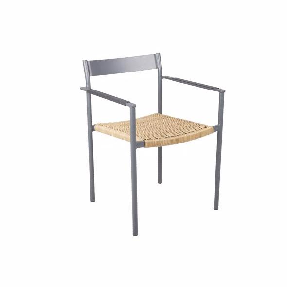 Stolen Antracit Havestole   Havestole Stabelbare Brafab Enggården Havemøbler