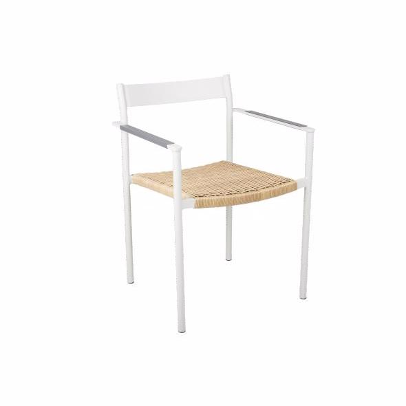 Stolen Light Grey Havestole   Havestole Stabelbare Brafab Enggården Havemøbler