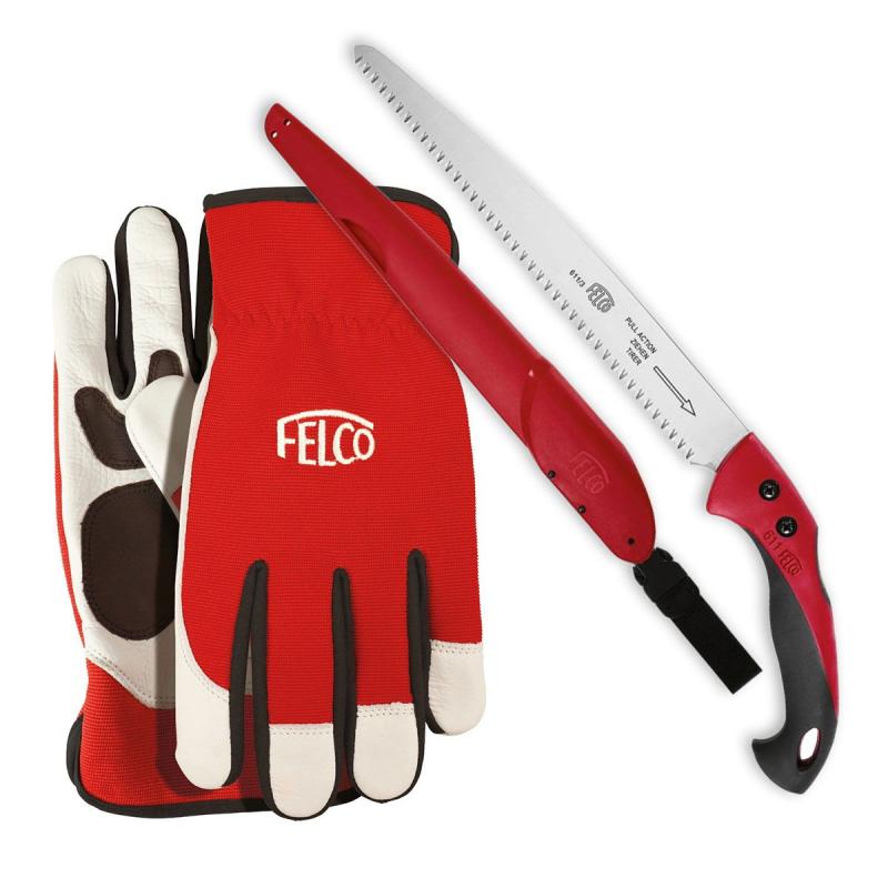Felco Beskæringspakke: 611 Grensav & 702 Handsker