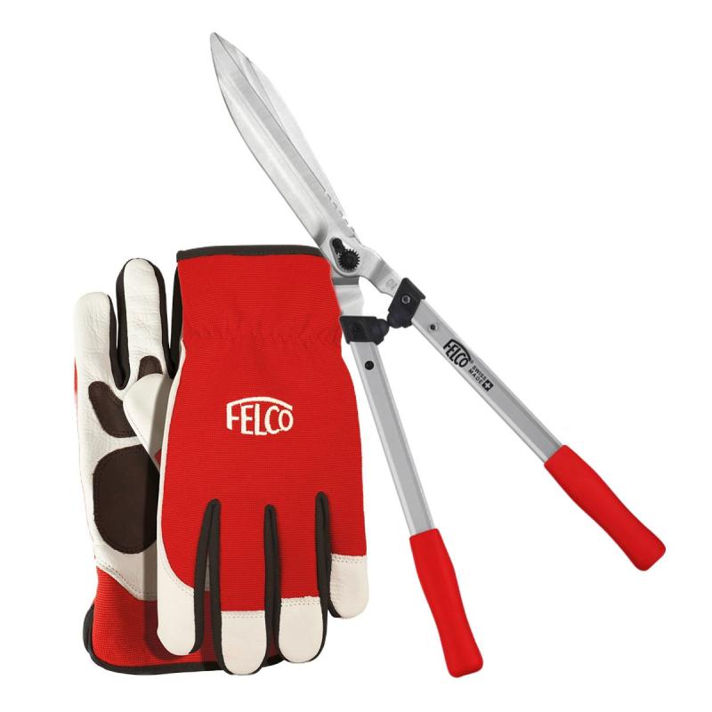Felco 250-63 Hækkesaks   Felco 702 Beskæringshandske