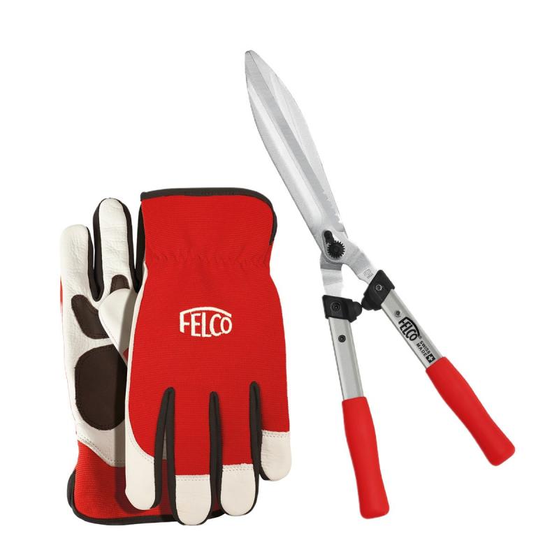 Felco 250-57 Hækkesaks og Beskæringshandsker på tilbud!