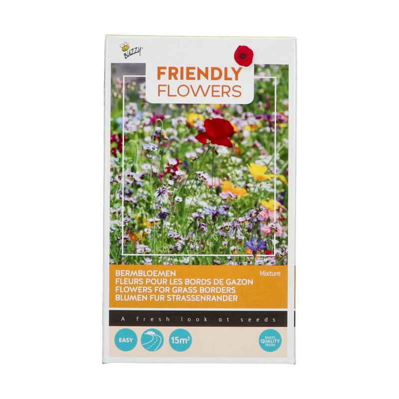 Friendly Flowers Blomsterblanding Frø  Grøftekant 15 M2