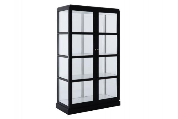 Glasskab     Låger Sort