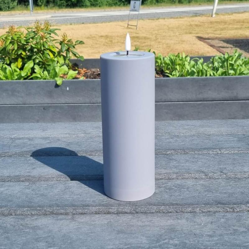 Deluxe Homeart Grå Led Bloklys   5x20   Outdoor