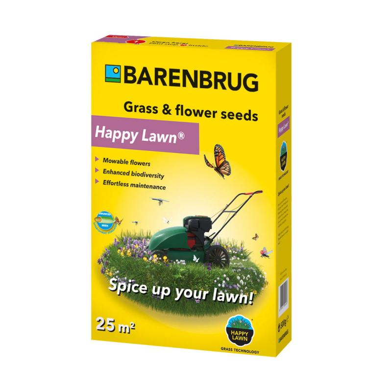 Græsfrø Barenbrug Happy Lawn 25 m² - Plænerevolution!