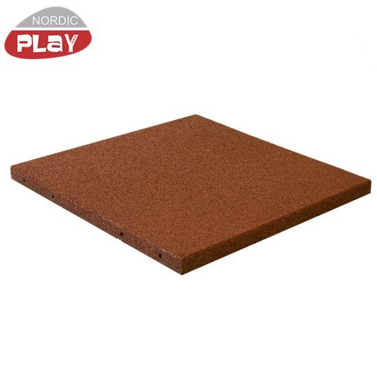 Gummiflise 500   500   30   Rød Nordic Play Active