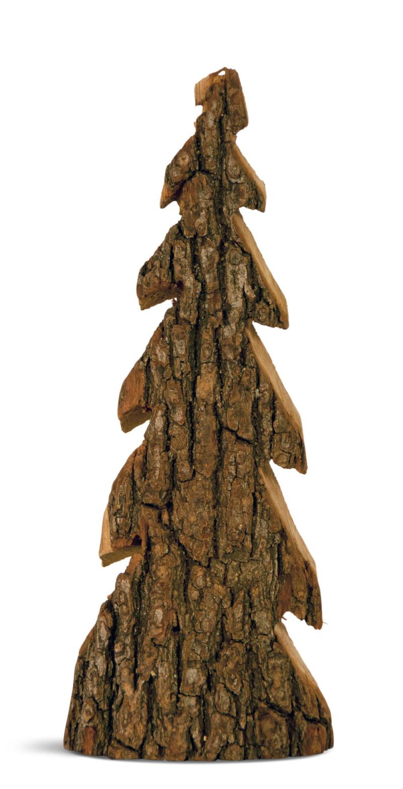 Juletræ med Bark - Lille til Naturlig Julestemning