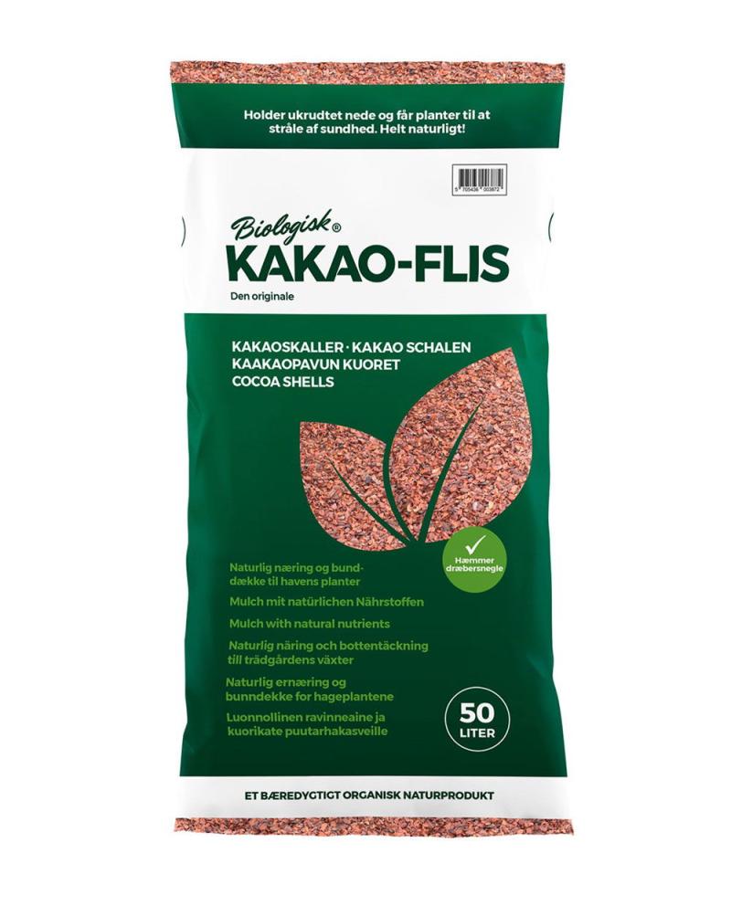 Kakao-flis 50 Liter - Økologisk Dækmateriale til Haven