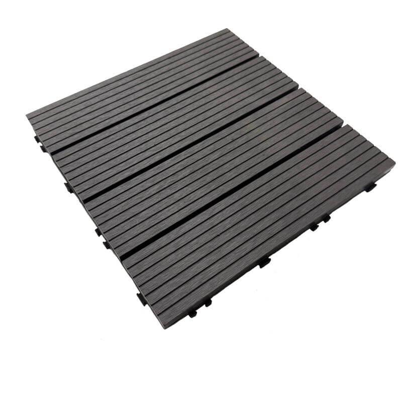 Moderne kompositfliser 30x30 cm - Antracit tilbud