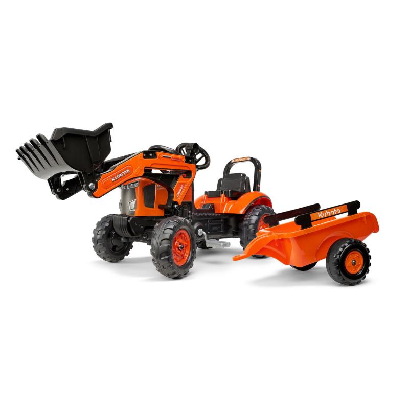 Kubota Pedaltraktor med Frontlæsser og Vogn - Udsalg!