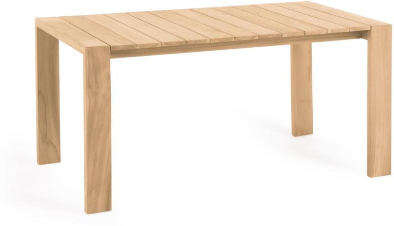 Udendørs Spisebord Kave Home Victoire Teak Natur 200x100   Rustik Kolonial Bæredygtigt