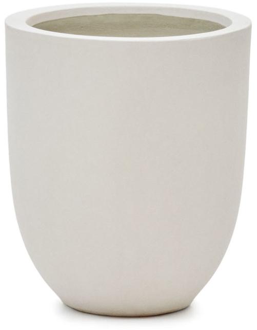 Nordisk Plantepotte i Hvid Cementfiber - Aiguablava 39 cm