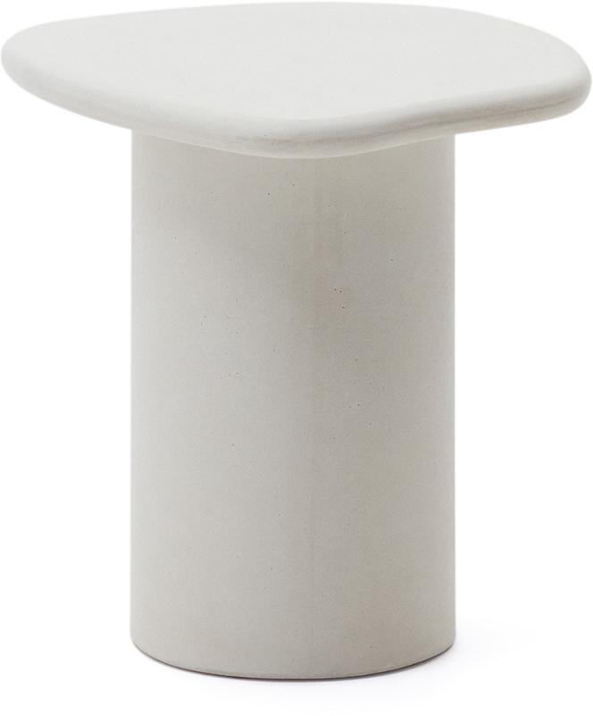 Udendørs Sofabord Kave Home Macarella 48x47x46 Hvid Fibercement