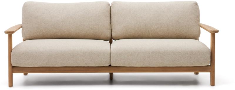 Udendørs -personers Sofa Kave Home Tirant Fsc-teaktræ H76xb96xl212