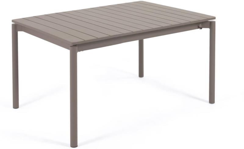 Udendørs Spisebord Med Udtræk Kave Home Zaltana Moderne Nordisk Design 200-260   Pulverlakeret Aluminium Natur