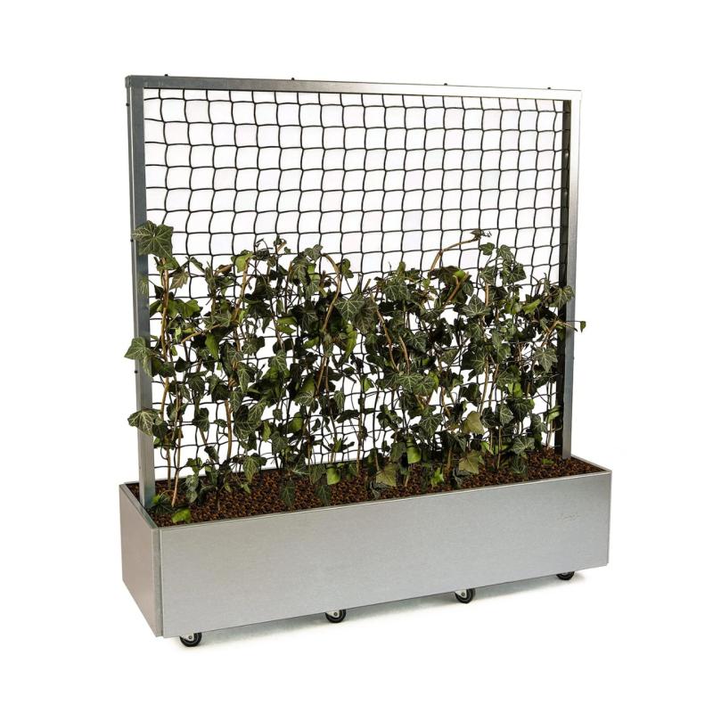 Land Classic Mobilt Højbed Med Espalier Råjern Ruster Med Bund Hjul