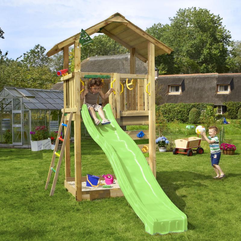 Legetårn Jungle Gym Sierra       Grøn Rutschebane