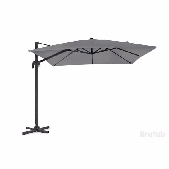 Linz Parasol 3x3m Grå Diverse   Haveparasol Brafab Enggården Havemøbler