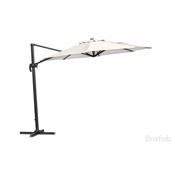 Linz Parasol ø3m Beige Diverse Haveparasol Brafab Enggården Havemøbler