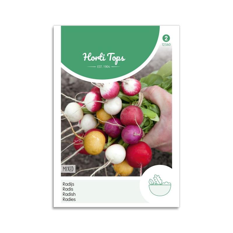 Blandede Radise Frø - Horti Tops til Dyrkning