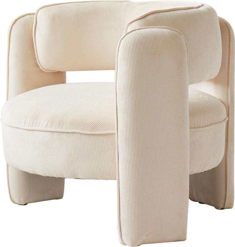 Loungestol Hvilestol Nordlys Furniture Bangui Oeko-tex Fløjl Beige 85x79x71